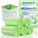 Compost Bags 2.6 Gallon 150 Count,10L Kitchen Compostable bags,Organic Garbage Bags, Small Green Bin Bag, Compost Liner Bags for Compost Bin, Biodegradable Trash Bag for Food Scrap