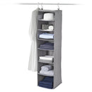 7-Shelf Adjustable Closet Organizer, Hanging Wardrobe Storage Shelves, Space-Saving Clothes Organizer for Bedroom, Closet & Home