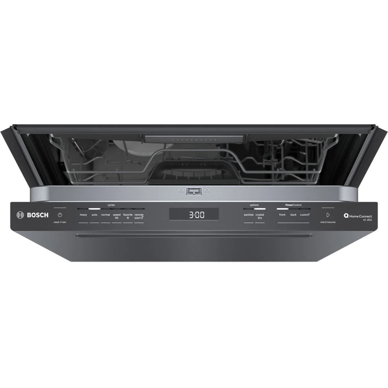 Bosch 24 in Black Stainless Steel Dishwasher with Third Rack