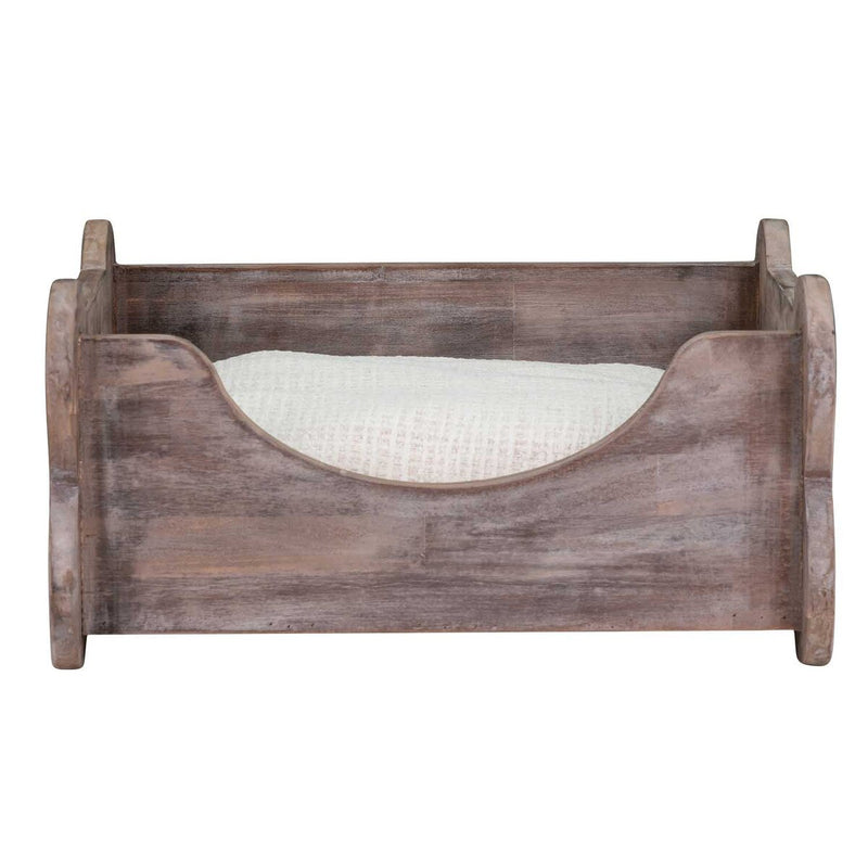 Bowser & Meowser Earth Friendly Recycled Wood Pet Bed, Bone Shape