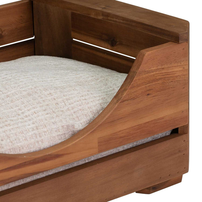 Bowser & Meowser Earth Friendly Recycled Wood Pet Bed, Paw Print