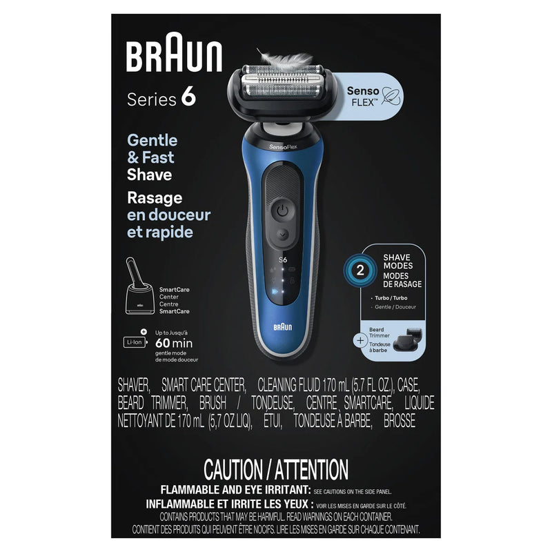 Braun Series 6 6175cc Electric Shaver with Beard Trimmer, SmartCare Center