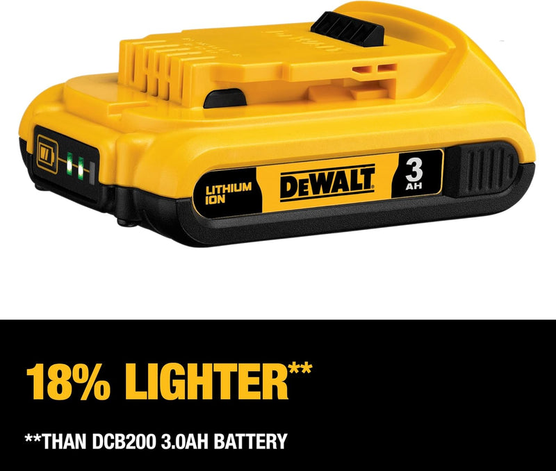 DEWALT 20V MAX Battery Pack with Charger, 3-Ah (DCB230C)