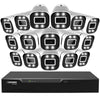 Defender 4K Vision AI Smart DVR Security System with 16 Deterrence Cameras