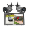 Defender PHOENIXHD Non-WiFi, Plug-in Power Security System with 2 Cameras & 10.1” HD Monitor