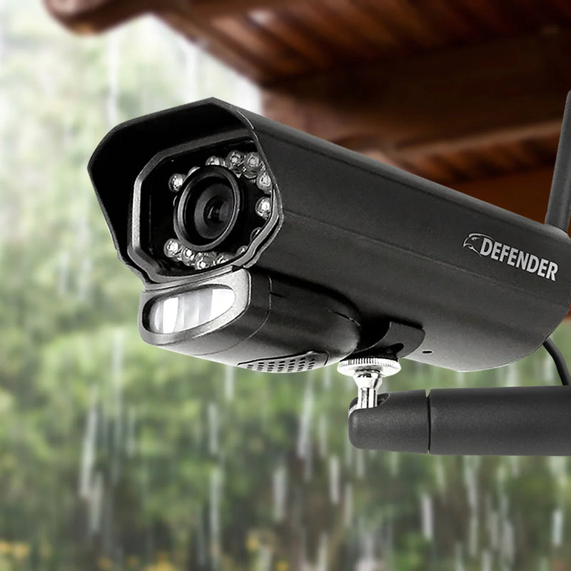 Defender PhoenixM2 Non Wi-Fi Plug-In Power Security System with 4 Cameras and a 7 in. LCD Monitor
