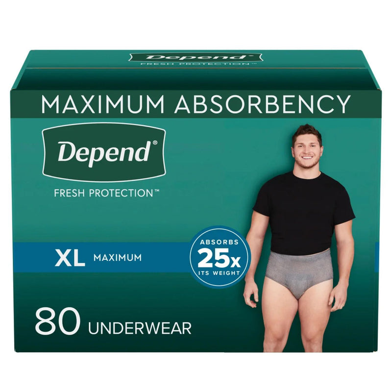 Depend Men's Maximum Absorbency Underwear (X-Large)