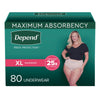 Depend Women's Maximum Absorbency Underwear XL