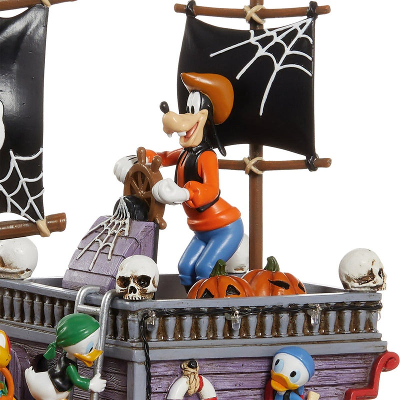 Halloween animated Pirate Ship with lights and music