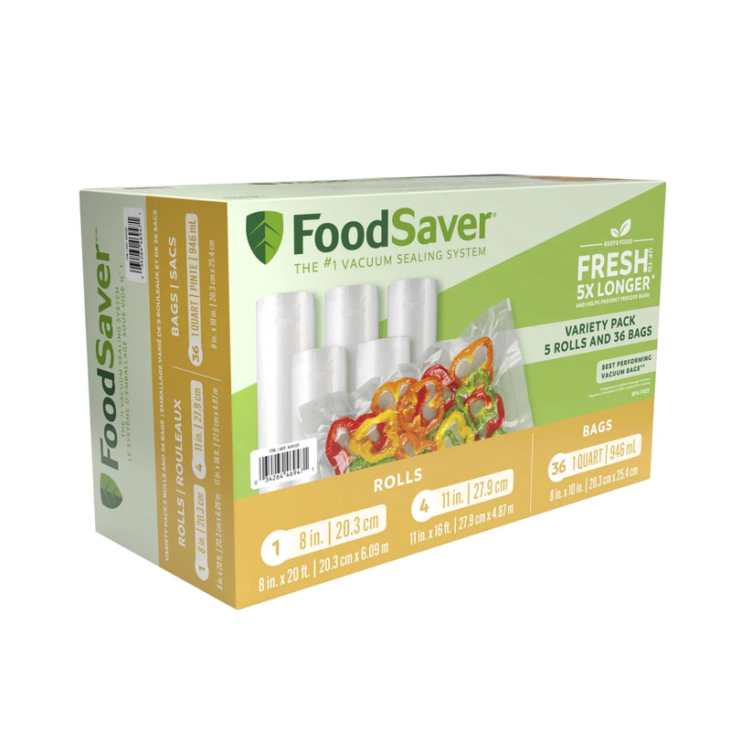 Foodsaver Roll and Bag Combo Pack