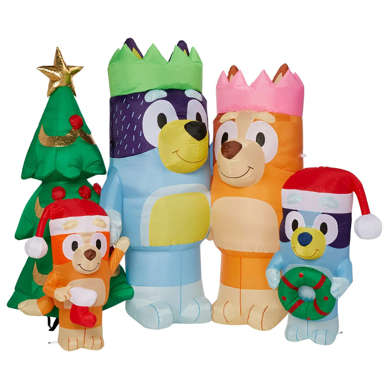 Giant Inflatable Bluey Family Christmas Scene 1.9 m (6.3 ft.)