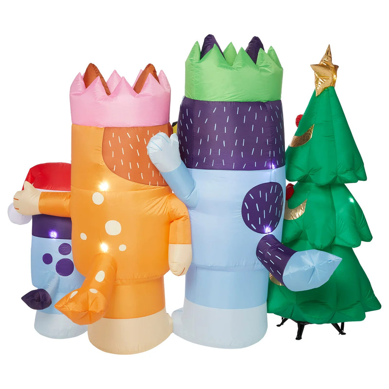 Giant Inflatable Bluey Family Christmas Scene 1.9 m (6.3 ft.)