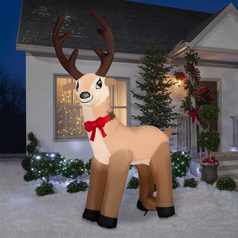 Giant Inflatable Christmas Reindeer 3.2 m (10.5 ft.) | Christmas Decoration