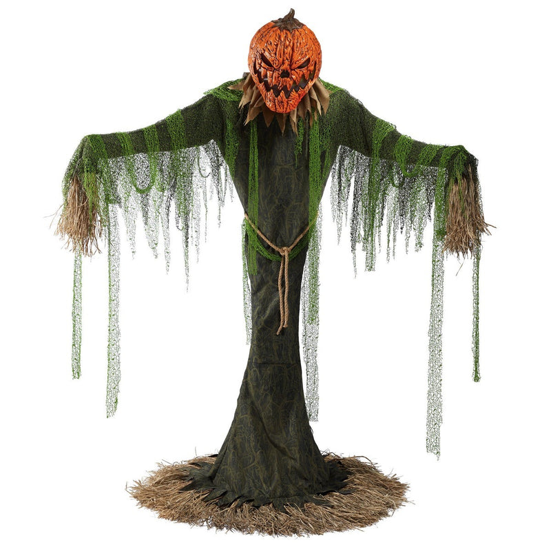 Halloween Animated Pumpkin Scarecrow 2.1m (7ft.)