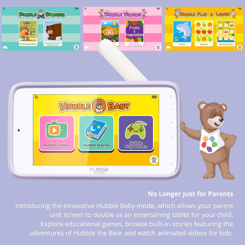 Hubble Connected Nursery Pal Premium 5 in. Smart HD Video Baby Monitor