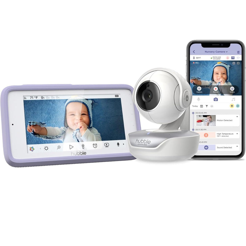 Hubble Connected Nursery Pal Premium 5 in. Smart HD Video Baby Monitor