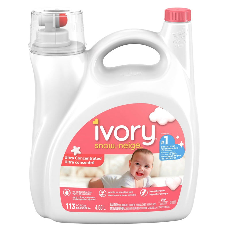 Ivory Snow Newborn Liquid Laundry Detergent, 113 wash loads