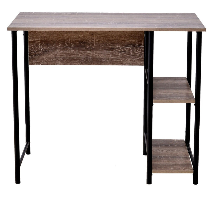 JR Home Collection Industrial Look Computer Desk with Side Storage