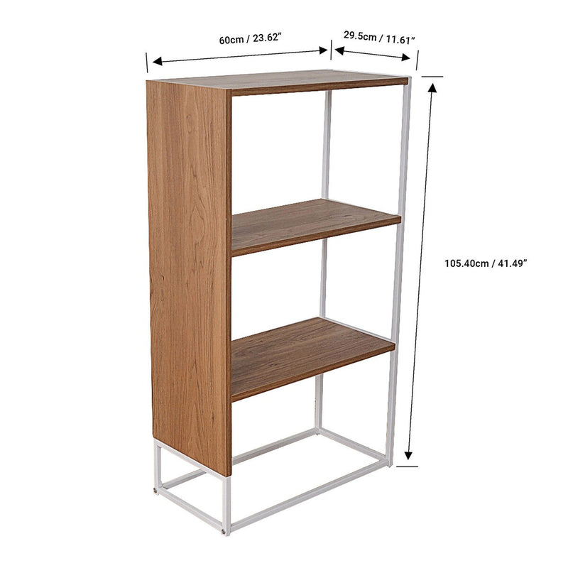 JR Home Collection Milo Three Tier Bookshelf