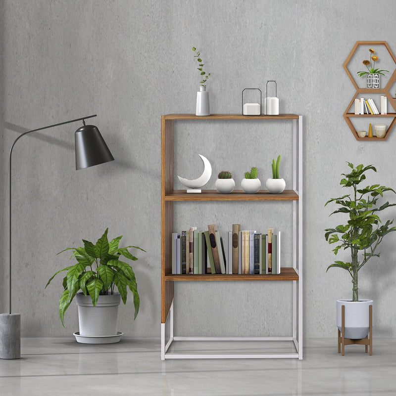 JR Home Collection Milo Three Tier Bookshelf