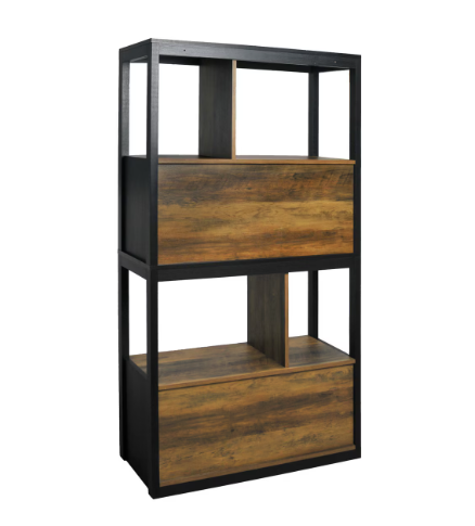 JR Home Collection Walter Bookshelf with Cupboard