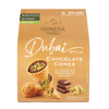 Dubai Chocolate Cones, Pistachio Kunafa Chocolate, Milk Chocolate with Crispy Kataifi, Dubai Style Filled Chocolate Candy, Sweet Dessert Treat, 10 Count, 4.7 oz