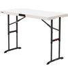 Lifetime 4-Foot Commercial Adjustable Folding Table, Almond