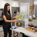 Lifetime 4-Foot Commercial Adjustable Folding Table, Almond