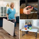 Lifetime 4-Foot Commercial Adjustable Folding Table, Almond