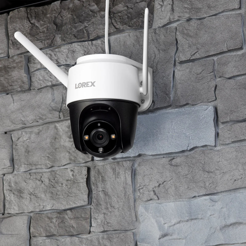 Lorex 2K Pan-Tilt Outdoor Wi-Fi Security Camera 2-pack