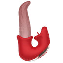 Kissing Lips Dual Stimulator - Red