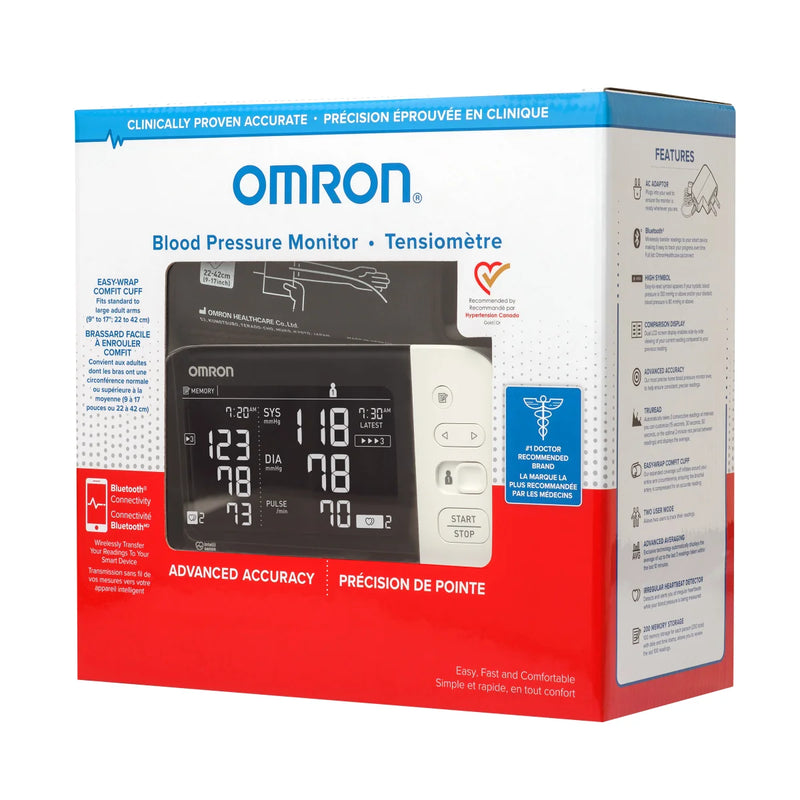 Omron BP7455CAN Blood Pressure Monitor with Bluetooth & Upper Arm