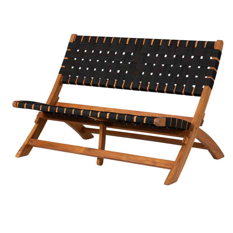 PATIOFLARE NYLON WEAVE FOLDING BENCH