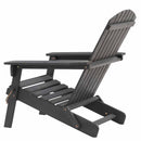 PATIOFLARE FOLDABLE FSC ACACIA ADIRONDACK PATIO CHAIR, GREY (Per Chair)