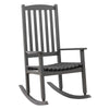 PATIOFLARE FSC ACACIA WOOD PATIO ROCKING CHAIR, GREY