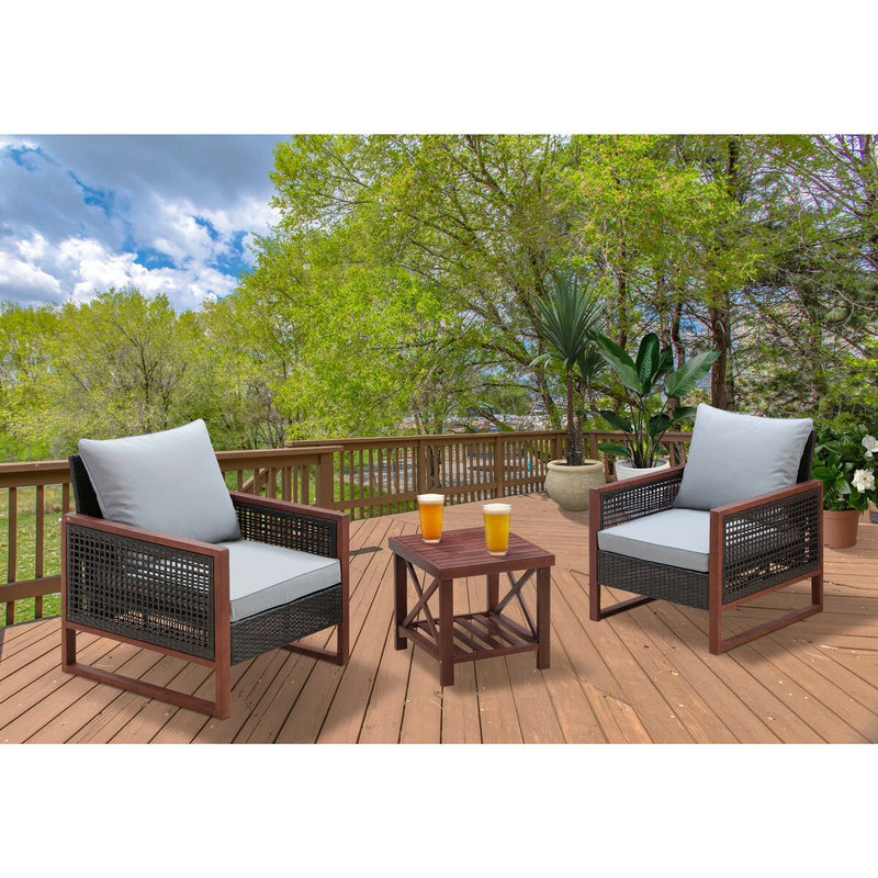 PATIOFLARE COLTON 3-PIECE CHAT SET