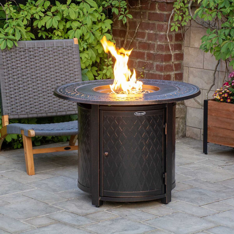 Paramount Ben Convertible Aluminum Fire Table, Round