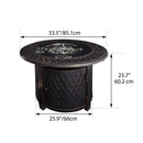 Paramount Ben Convertible Aluminum Fire Table, Round