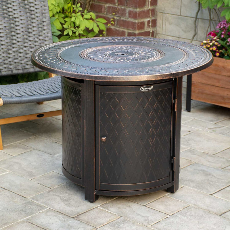 Paramount Ben Convertible Aluminum Fire Table, Round