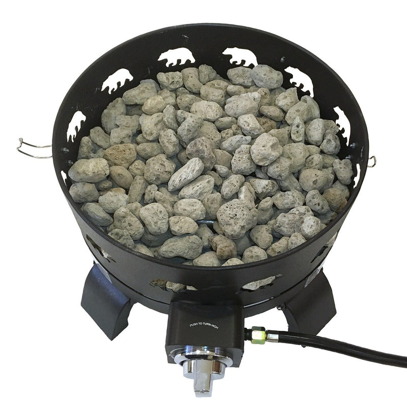 Paramount Campfire Portable Gas Fire Pit, Bears