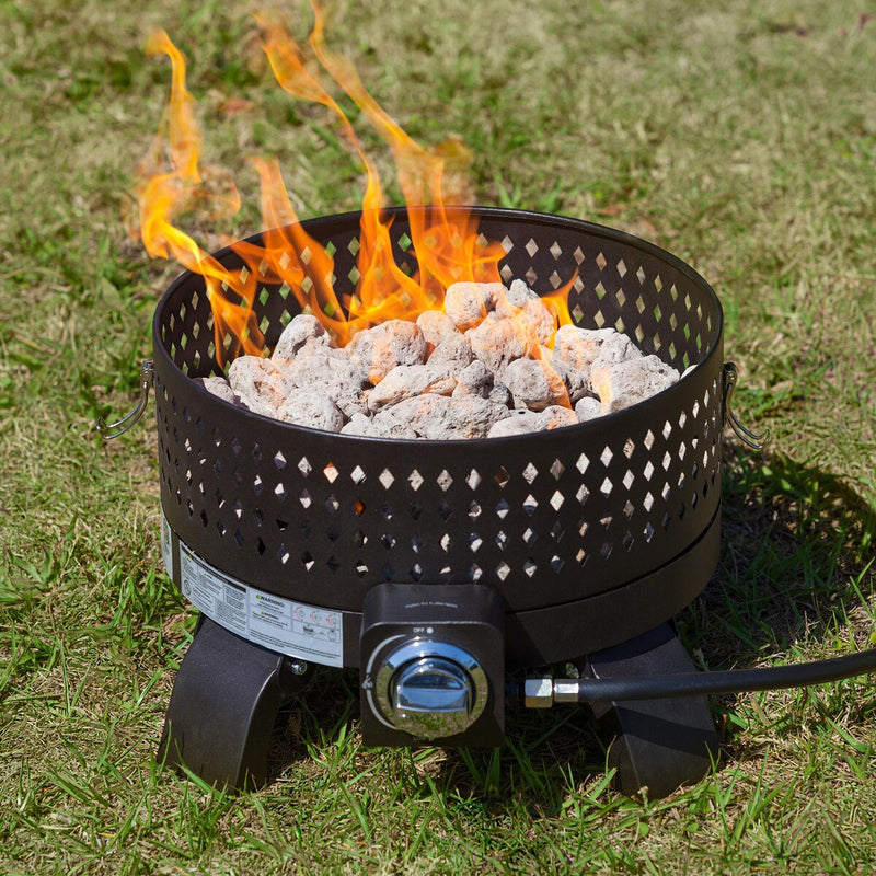 Paramount Campfire Portable Gas Fire Pit, Diamond