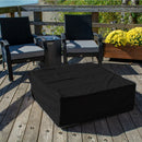 Paramount Concrete Look Convertible Aluminum Fire Table, Low Square