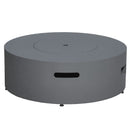 Paramount Concrete Look Convertible Aluminum Fire Table, Round