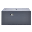 Paramount Concrete Look Convertible Aluminum Fire Table, Tall Rectangular