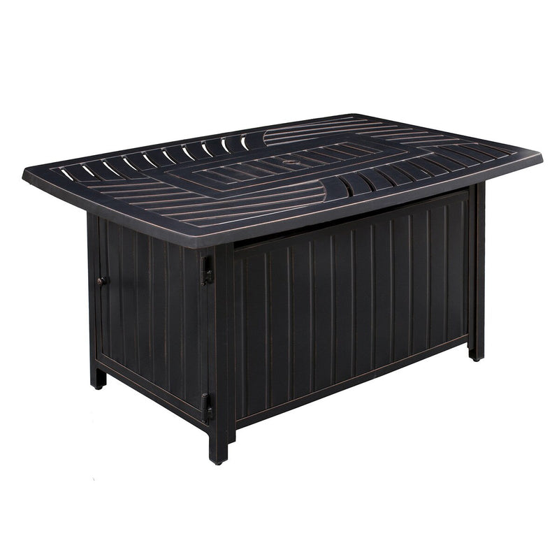 Paramount Dylan Convertible Aluminum Fire Table, Rectangular