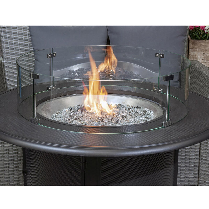 Paramount Fire Table Wind Guard, 28IN Round