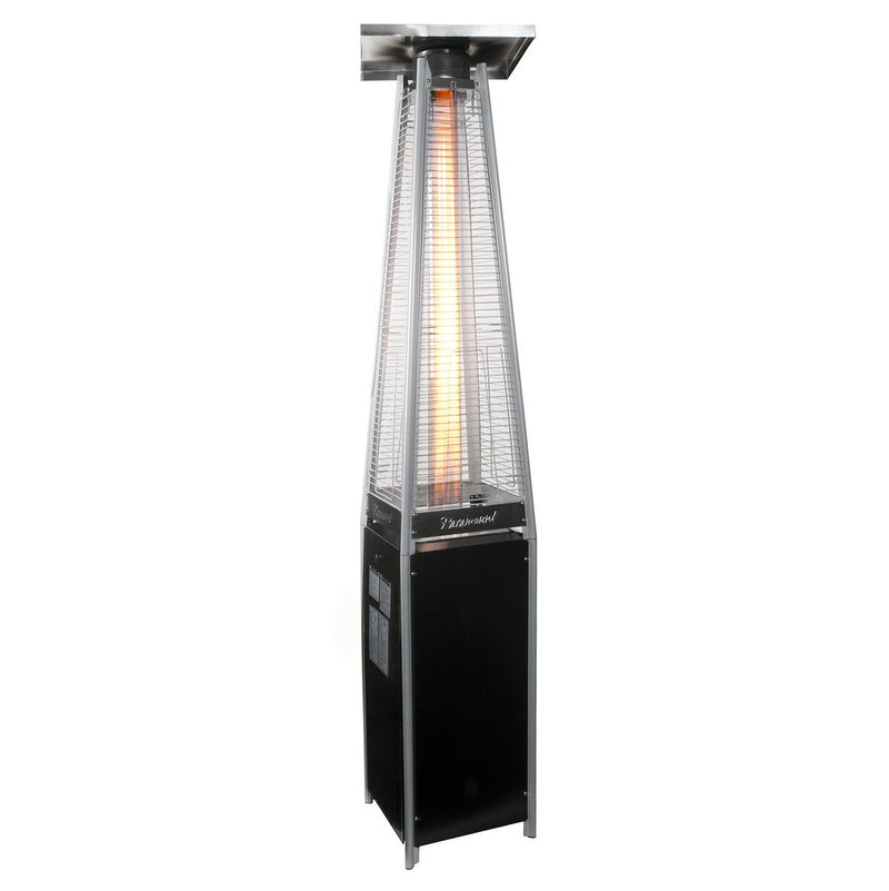 Paramount Flame Patio Heater, Black and Silver