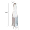 Paramount Flame Patio Heater, Grey and Silver