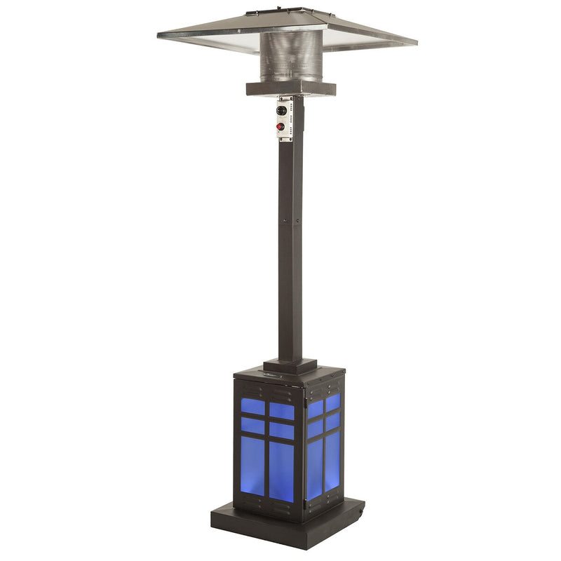 Paramount Illuminated Mission Patio Heater, Square