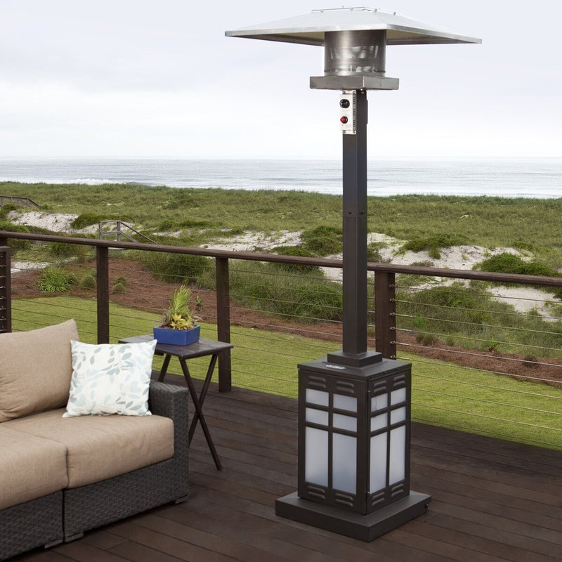 Paramount Illuminated Mission Patio Heater, Square